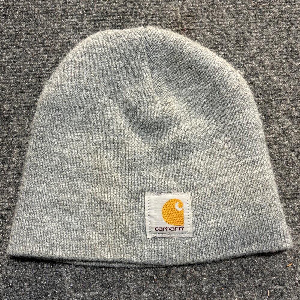 Carhartt Gray Acrylic Watch Hat Beanie Winter Cold Weather Skull Cap Unisex